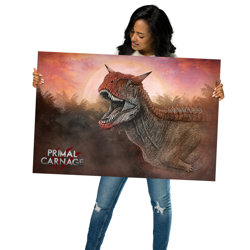 Carnage Store Classic Carnotaurus (Premium Semigloss Poster) – Primal Carnage Store