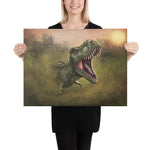 Green Rex Portrait (pristine canvas print)