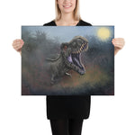 Dark Rex Portrait (pristine canvas print)