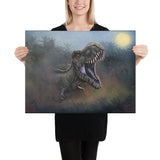 Dark Rex Portrait (pristine canvas print)