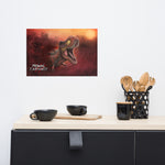 Sunset Rex Portrait (premium semigloss poster)