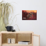 Sunset Rex Portrait (premium semigloss poster)