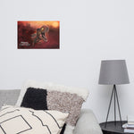 Sunset Rex Portrait (premium semigloss poster)