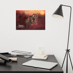 Sunset Rex Portrait (premium semigloss poster)