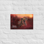Sunset Rex Portrait (premium semigloss poster)