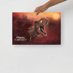 Sunset Rex Portrait (premium semigloss poster)