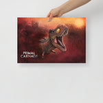 Sunset Rex Portrait (premium semigloss poster)