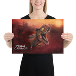 Sunset Rex Portrait (premium semigloss poster)