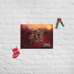 Sunset Rex Portrait (premium semigloss poster)