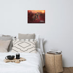 Sunset Rex Portrait (premium semigloss poster)