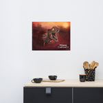 Sunset Rex Portrait (premium semigloss poster)