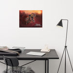 Sunset Rex Portrait (premium semigloss poster)
