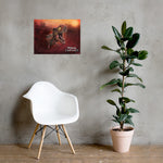 Sunset Rex Portrait (premium semigloss poster)