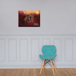 Sunset Rex Portrait (premium semigloss poster)