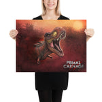 Sunset Rex Portrait (premium semigloss poster)