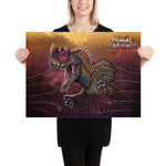 Wild Ceratosaurus (premium semigloss poster)