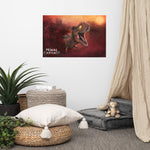 Sunset Rex Portrait (premium semigloss poster)