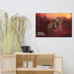 Sunset Rex Portrait (premium semigloss poster)