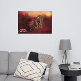 Sunset Rex Portrait (premium semigloss poster)