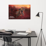 Sunset Rex Portrait (premium semigloss poster)