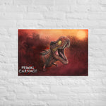 Sunset Rex Portrait (premium semigloss poster)