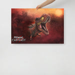 Sunset Rex Portrait (premium semigloss poster)