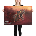 Sunset Rex Portrait (premium semigloss poster)
