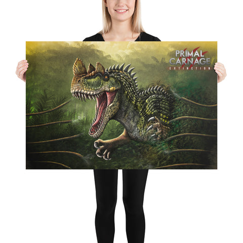Floodplain Ceratosaurus (premium semigloss poster)