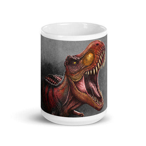 MUG: Red Rex Portrait (abstract)